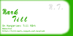mark till business card
